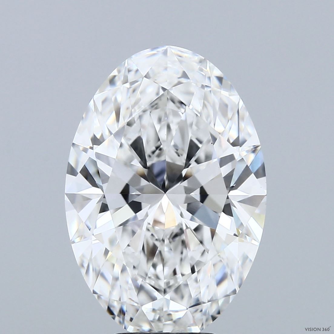 6.09 ct. oval Lab Grown Diamond front image