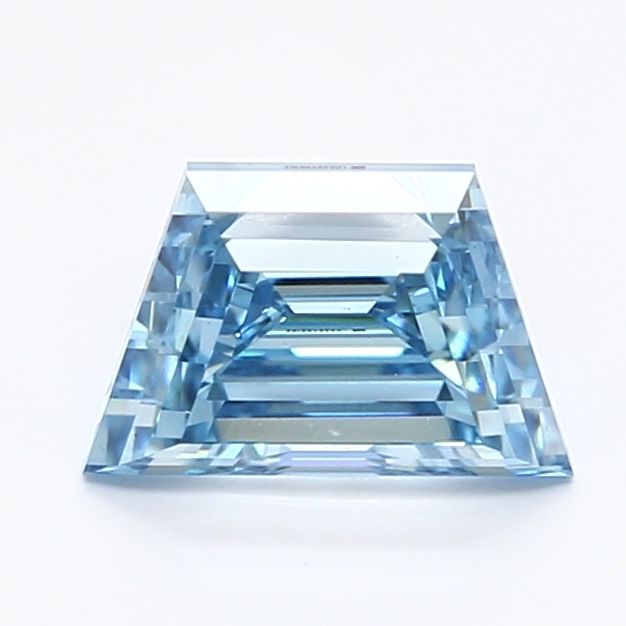 1.53 CT Fancy Intense Blue TRAPEZOID