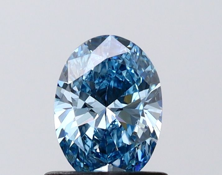 0.73 CT Fancy Vivid Blue OVAL