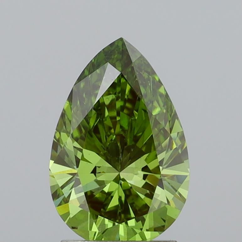 1.91 CT Fancy Vivid Green PEAR