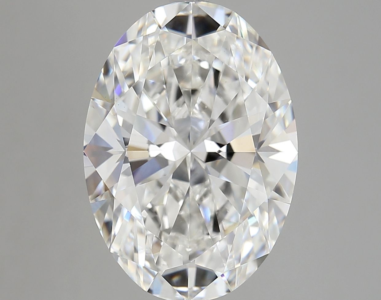 7.03 ct. oval Lab Grown Diamond front image