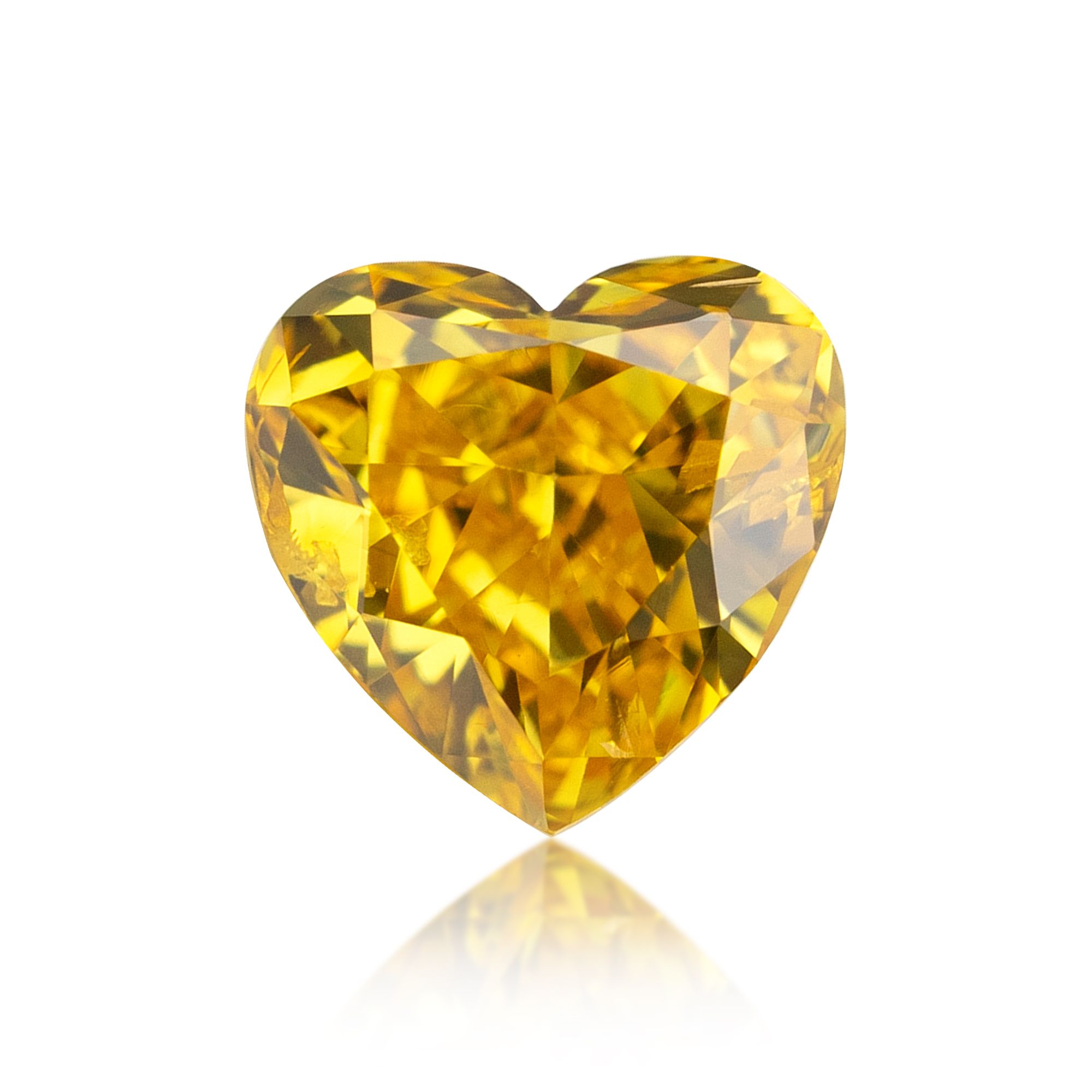 Diament 0.25 ct Fancy Vivid Orangey Yellow/