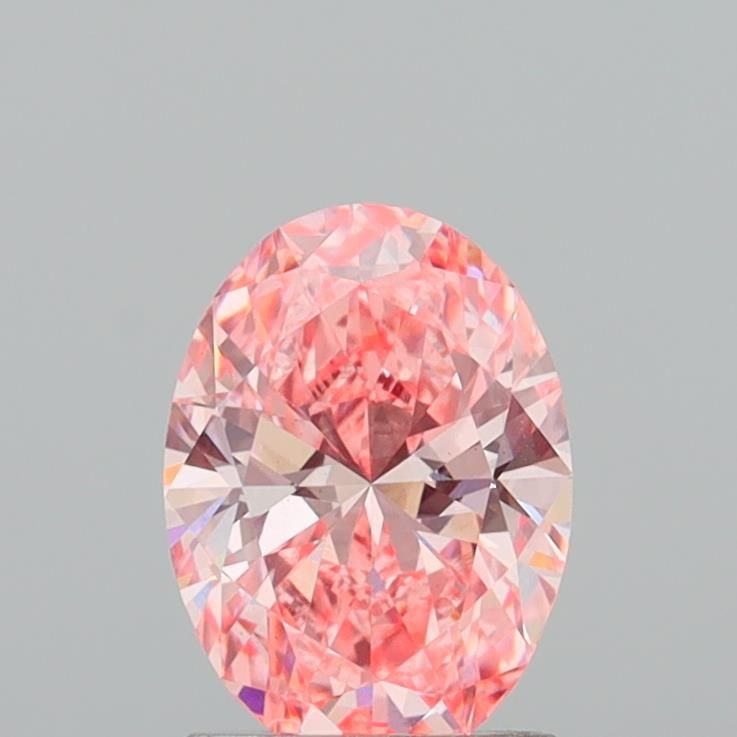 1.57 CT Fancy Vivid Pink OVAL
