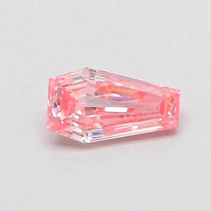 0.71 CT Fancy Vivid Pink HEXAGONAL