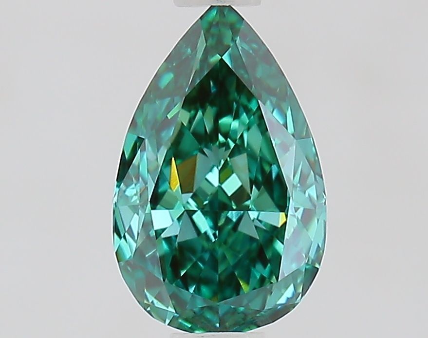 1.02 CT Fancy Vivid Green PEAR