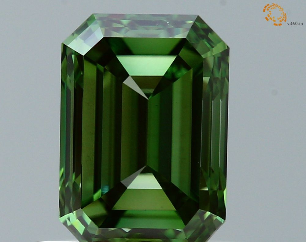 1.02 CT Fancy Vivid Green EMERALD