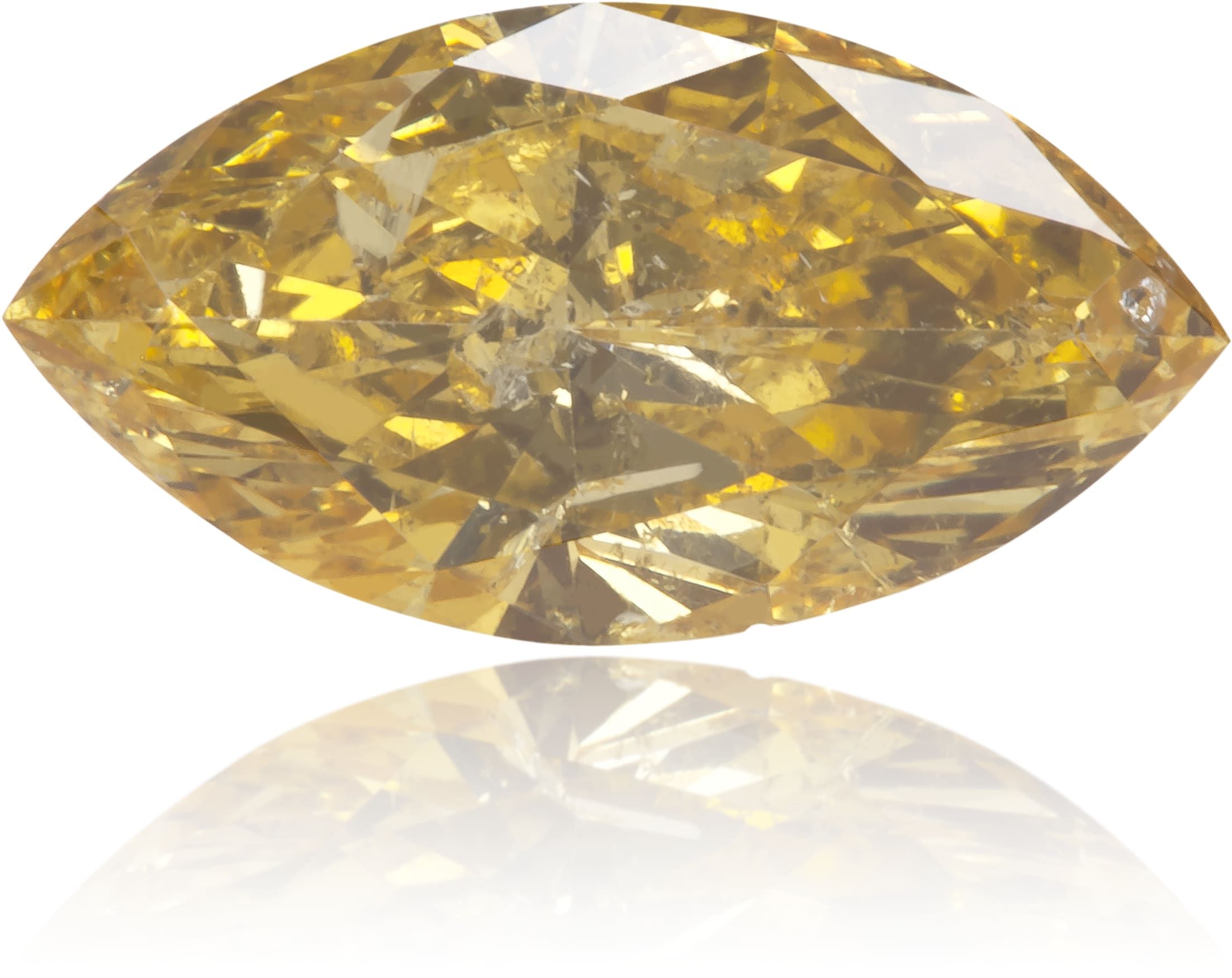 Diament 1.0 ct Fancy Orange/I3