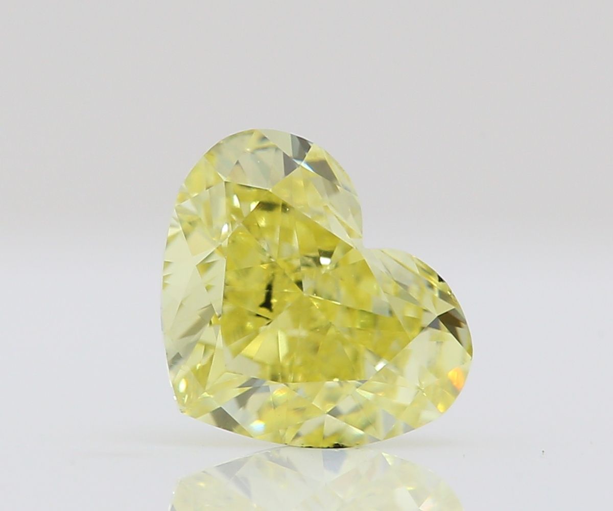Diament 0.62 ct Fancy Intense Greenish Yellow/SI1