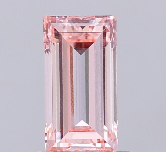 0.86 CT Fancy Intense Pink BAGUETTE