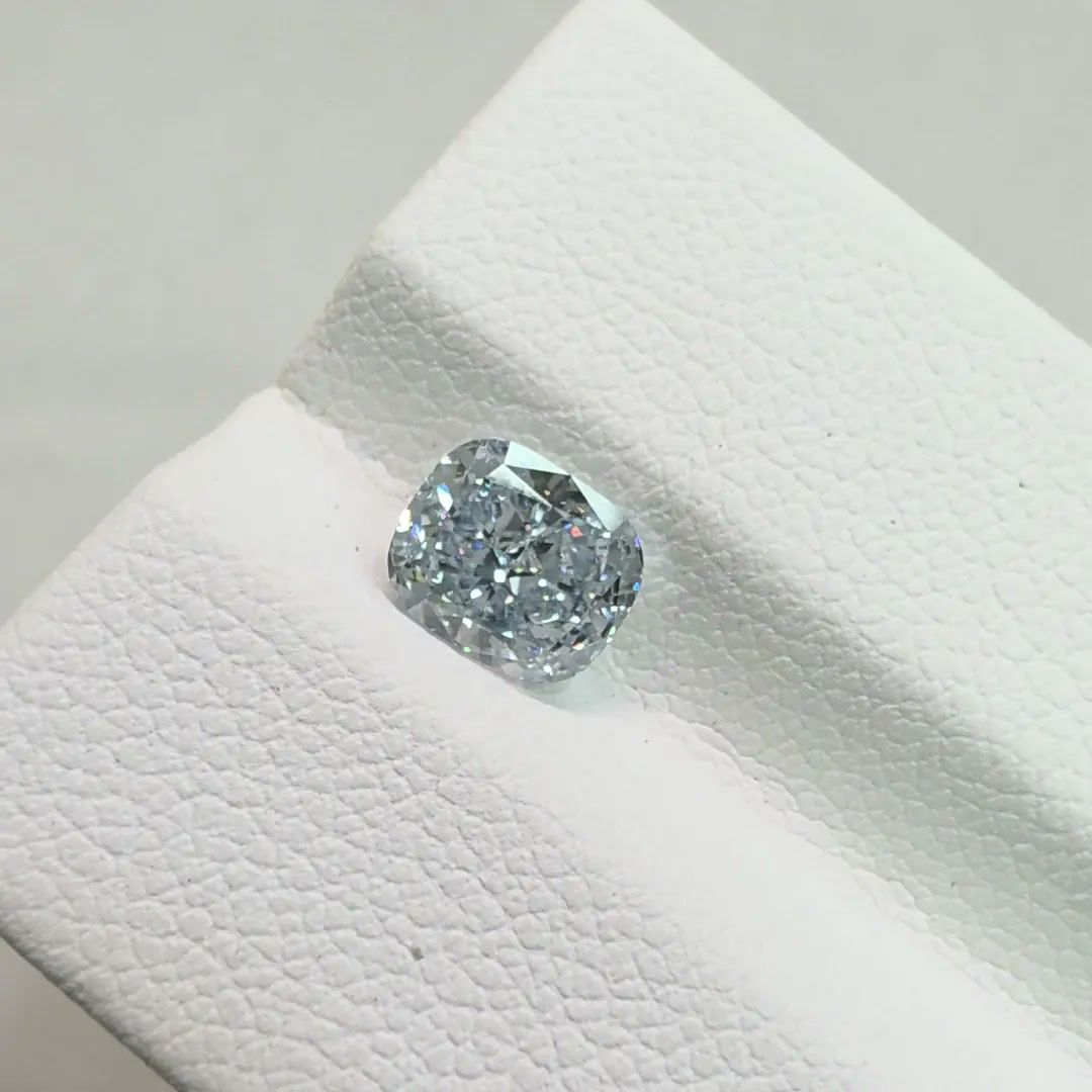 1.11 CT Fancy Light Blue CUSHION MODIFIED