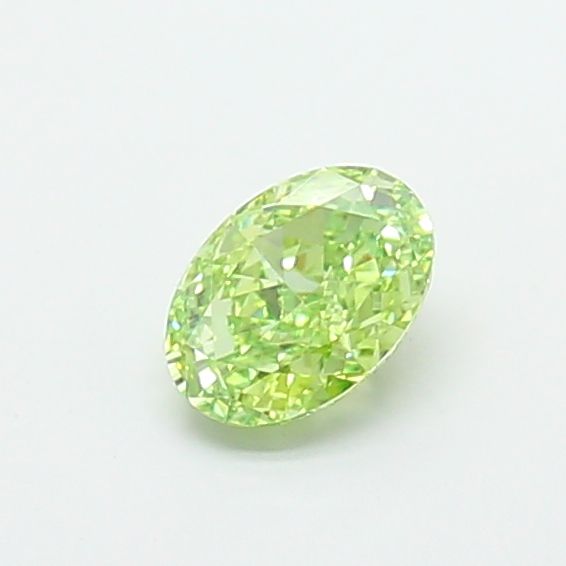 1.01 CT Fancy Vivid Green OVAL