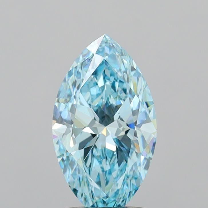 1.39 CT Fancy Vivid Blue MARQUISE