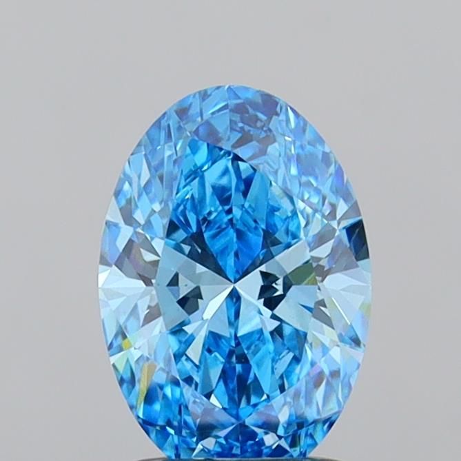 1.5 CT Fancy Vivid Blue OVAL