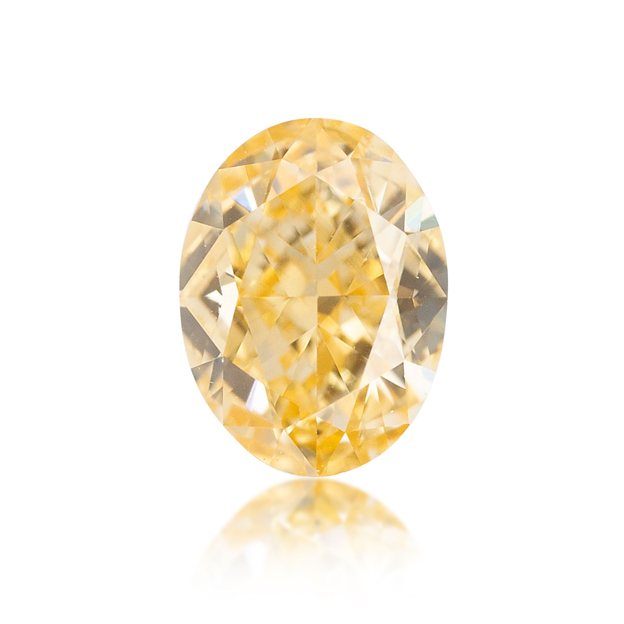 Diament 0.3 ct Fancy Orangey Yellow/VS2