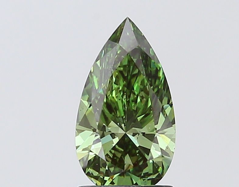 1.52 CT Fancy Vivid Green PEAR