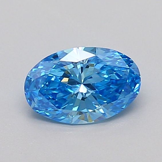 0.51 CT Fancy Vivid Blue OVAL