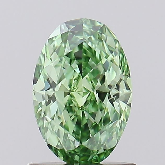 1.04 CT Fancy Vivid Green OVAL