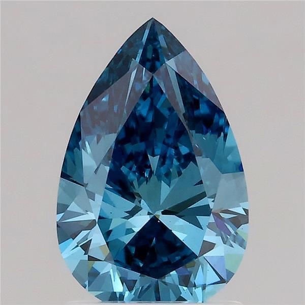 1.5 CT Fancy Vivid Blue PEAR