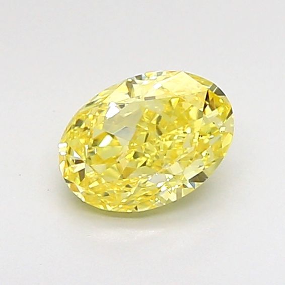 0.62 CT Fancy Intense Yellow OVAL