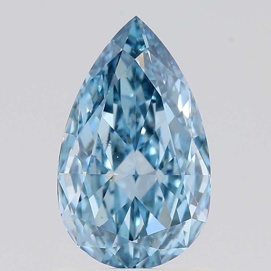 1.01 CT Fancy Vivid Blue PEAR