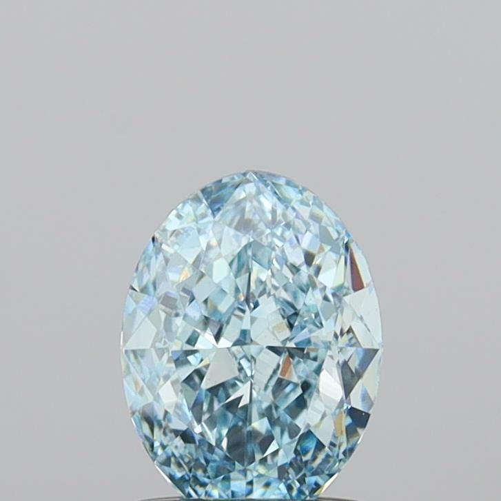 1.0 CT Fancy Vivid Greenish Blue OVAL