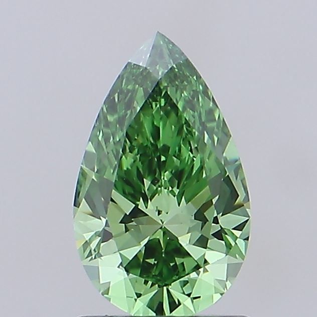 1.08 CT Fancy Vivid Green PEAR