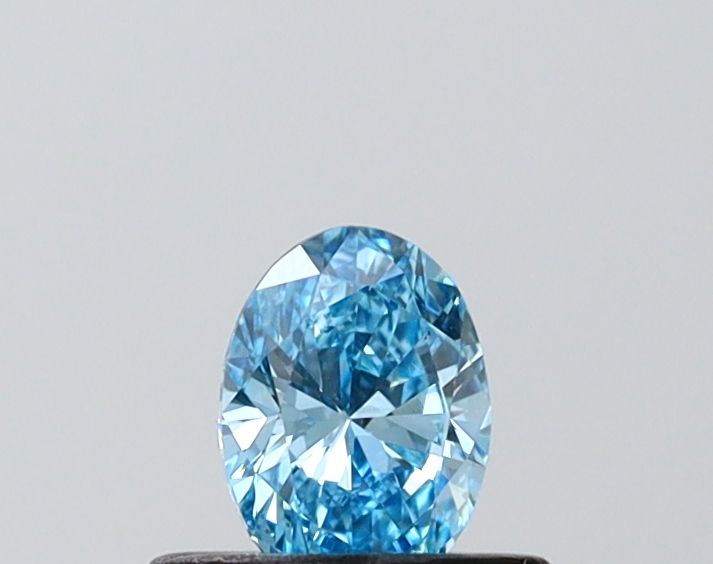 0.36 CT Fancy Vivid Blue OVAL