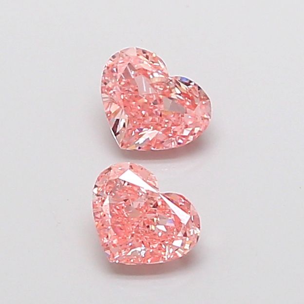 0.53 CT Fancy Vivid Pink HEART