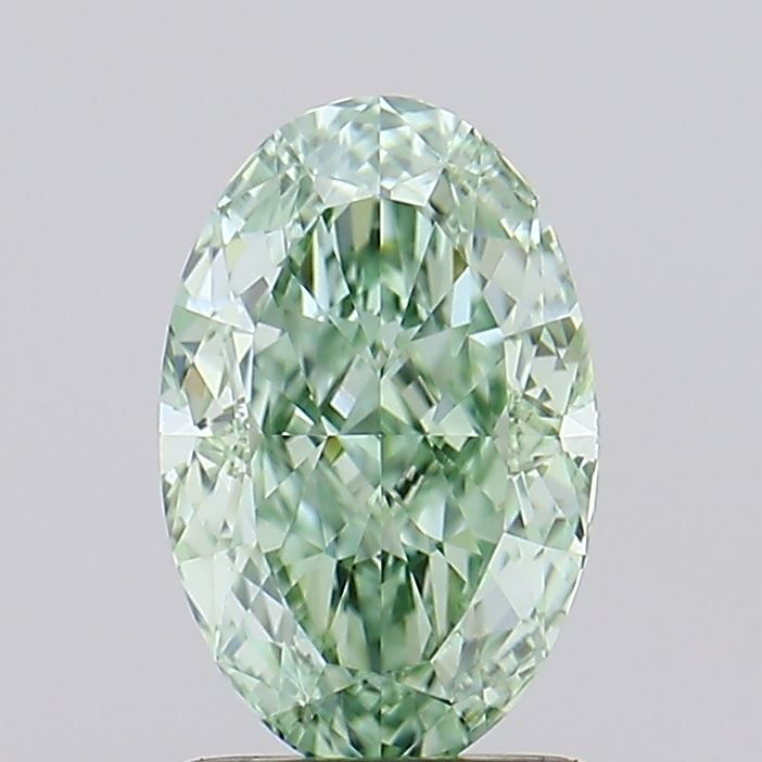 1.03 CT Fancy Vivid Green OVAL