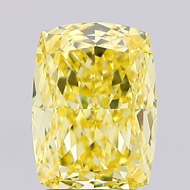 1.38 CT Fancy Intense Yellow CUSHION MODIFIED