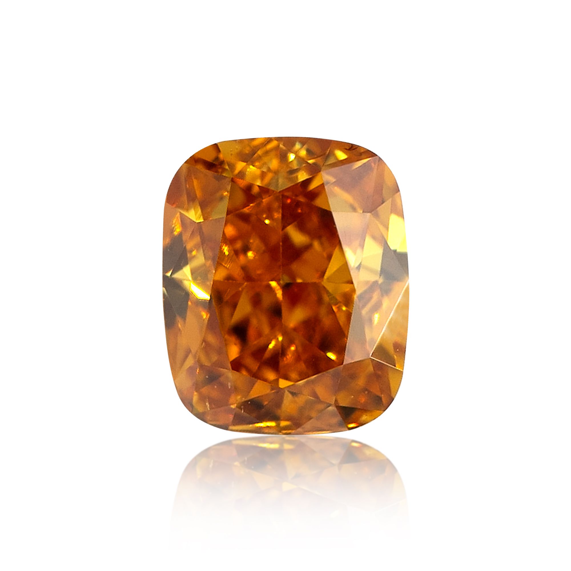 Diament 0.27 ct Fancy Deep Yellowish Orange/VS2