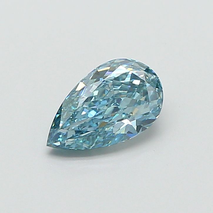 1.53 CT Fancy Vivid Blue Green PEAR