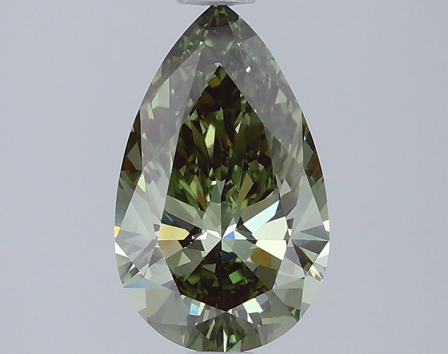 1.53 CT Fancy Vivid Green PEAR