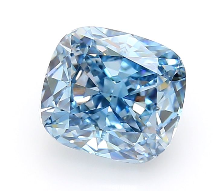 1.54 CT Fancy Vivid Blue CUSHION MODIFIED