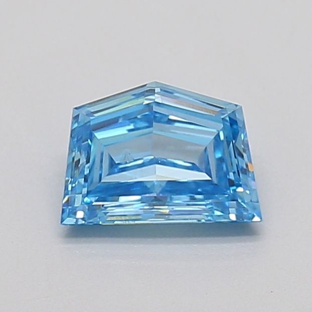 0.76 CT Fancy Vivid Blue PENTAGONAL
