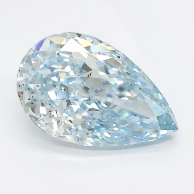 1.28 CT Fancy Intense Blue PEAR