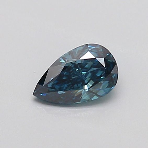 0.3 CT Fancy Deep Greenish Blue PEAR