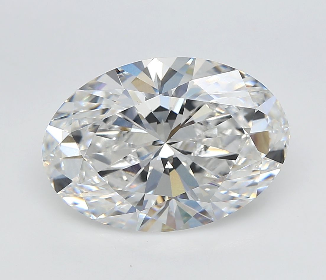 6.08 ct. oval Lab Grown Diamond front image