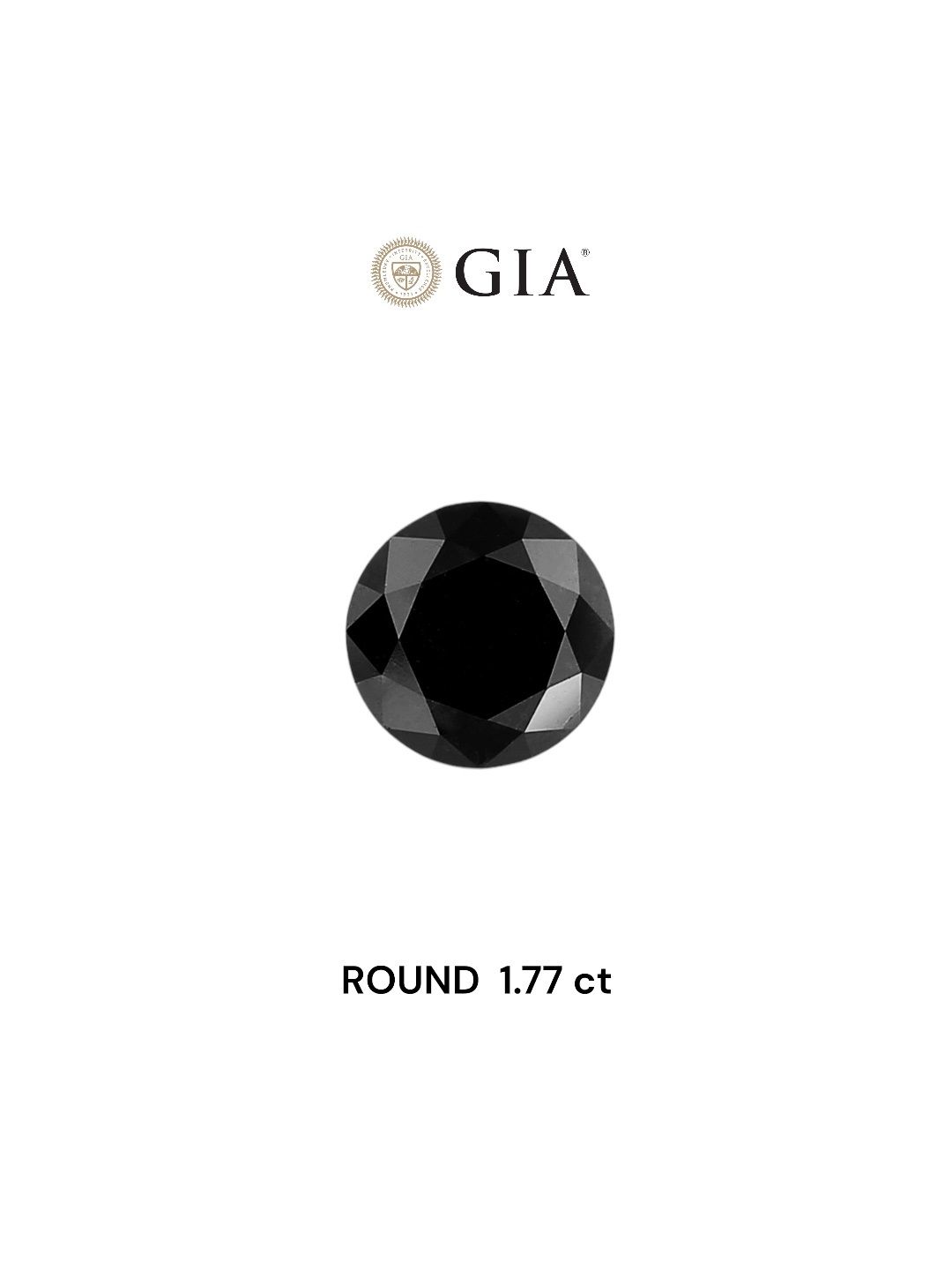 Diament 1.77 ct Fancy Black/VVS2