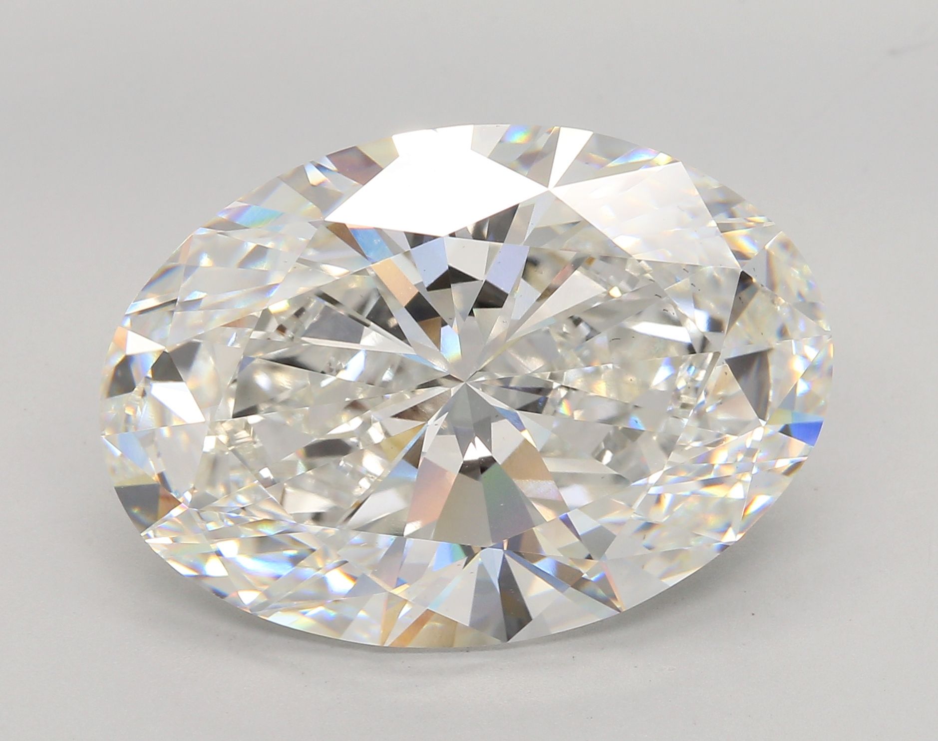 21.02 ct. oval Lab Grown Diamond front image