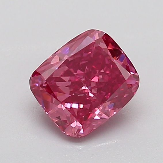 0.78 CT Fancy Vivid Pink CUSHION MODIFIED