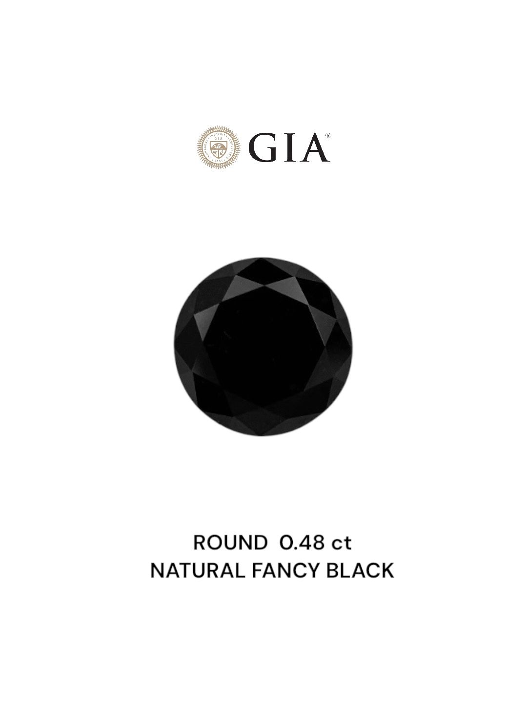 Diament 0.48 ct Fancy Black/VVS2