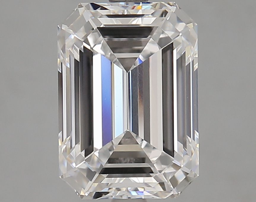 Diamant Émeraude 4.15 ct - Couleur D - Pureté VVS1
