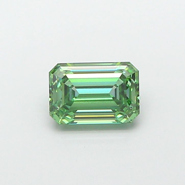 1.54 CT Fancy Vivid Green EMERALD