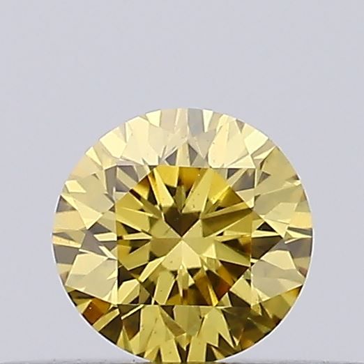 0.24 CT Fancy Intense Yellow ROUND