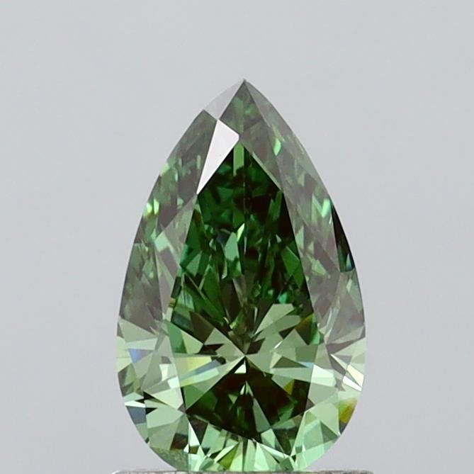 1.02 CT Fancy Vivid Green PEAR