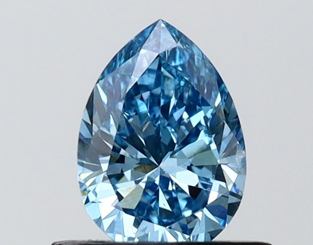 0.7 CT Fancy Vivid Blue PEAR