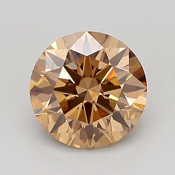 1.02 CT Fancy Light Brown ROUND