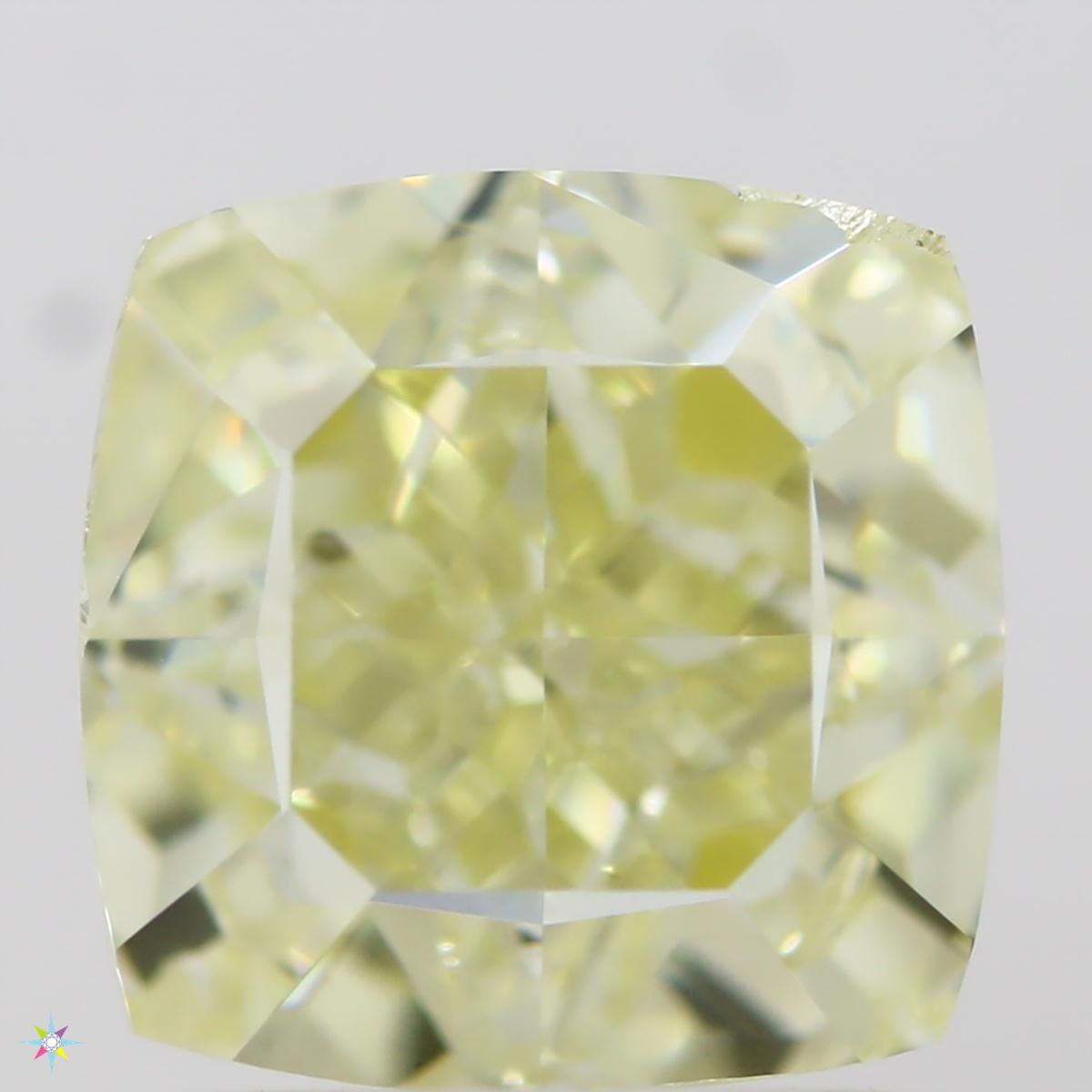Diament 2.18 ct Fancy Light Yellow/VS1