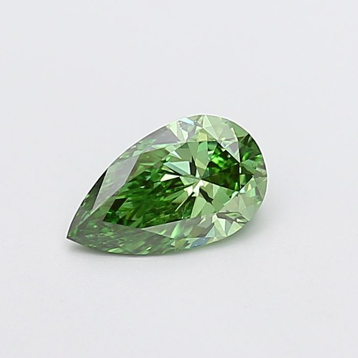 1.0 CT Fancy Vivid Green PEAR